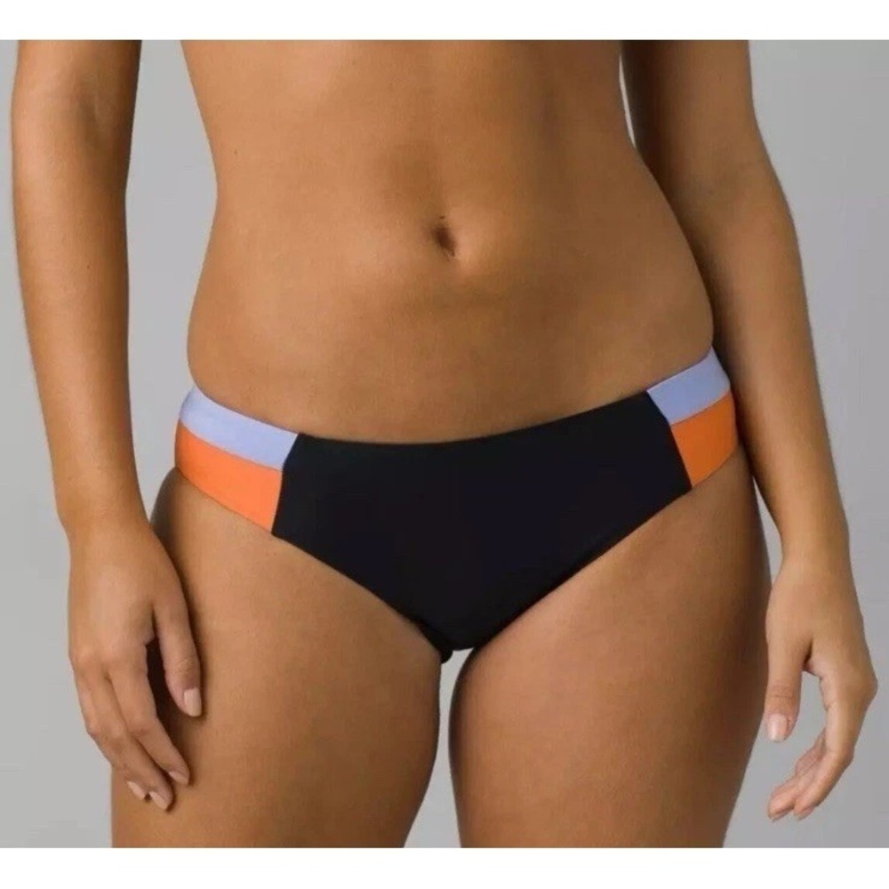 prAna Innix Bikini Bottom Black‎ Colorblock Reversible / Women's XL